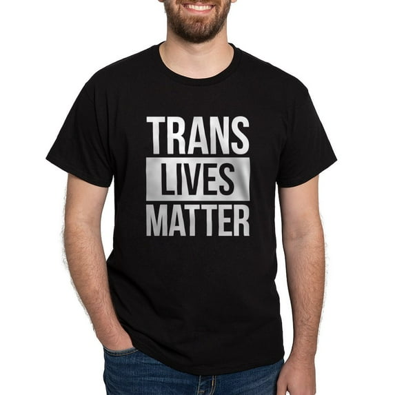 CafePress - Trans Lives Matter Dark T Shirt - Men's Classic Graphic Cotton T-Shirt