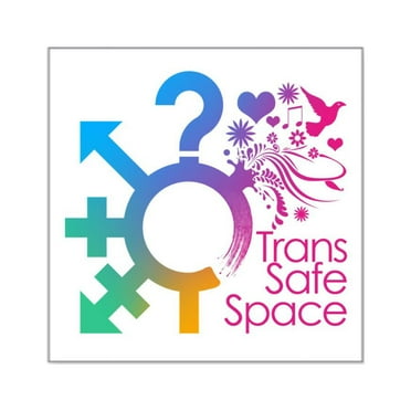 CafePress - Trans Safe Space Sticker - Square Sticker 3" x 3"