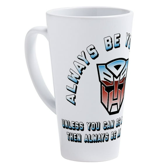 CafePress - Transformers Always Be A Autobot - 17 Oz White Ceramic Latte Mug