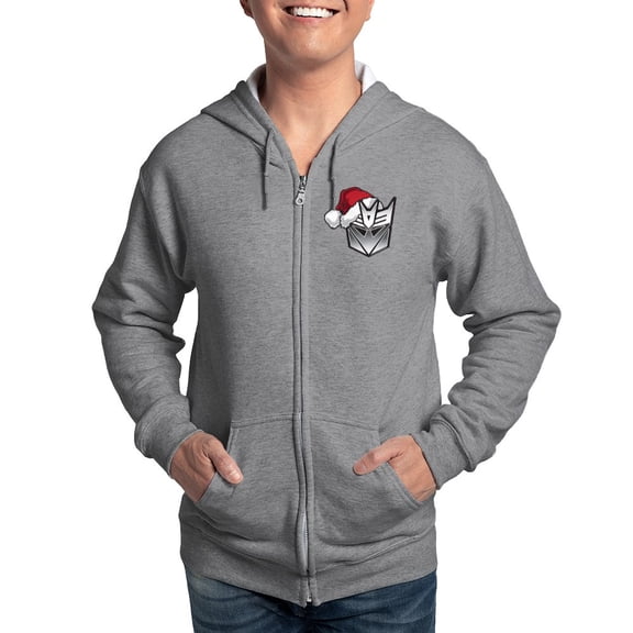 CafePress - Transformers Decepticon Santa Zip Hoodie - Zip Hoodie, Classic Hooded Sweatshirt with Metal Zipper
