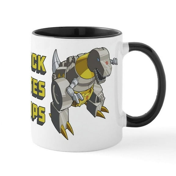 CafePress - Transformers Grimlock Hates Push - 11 oz Ceramic Mug - Novelty Coffee Tea Cup
