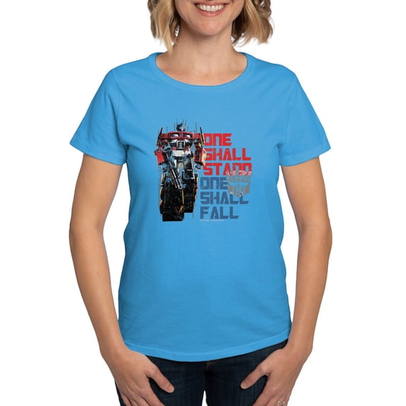 CafePress - Transformers One Shall Sta Women's Classic T Shirt - Women's Traditional Fit Dark T-Shirt