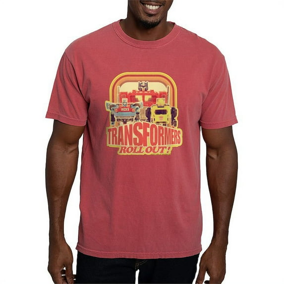 CafePress - Transformers Retro Roll - Mens Comfort Colors Shirt