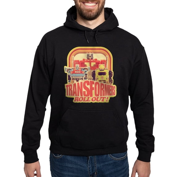 CafePress - Transformers Retro Roll Out Hoodie (Dark) - Pullover Hoodie, Classic, Comfortable Hooded Sweatshirt