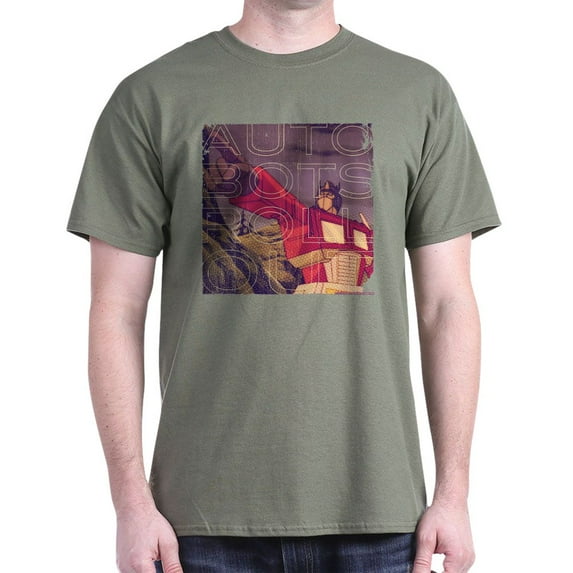 CafePress - Transformers Vintage Roll Out Dark T Shirt - Men's Classic Graphic Cotton T-Shirt