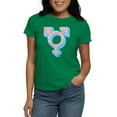 thumbnail image 1 of CafePress - Transgender Symbol Women's Dark T Shirt - Women's Traditional Fit Dark T-Shirt, 1 of 4