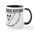 thumbnail image 1 of CafePress - Transgender Veteran - 11 oz Ceramic Mug - Novelty Coffee Tea Cup, 1 of 6