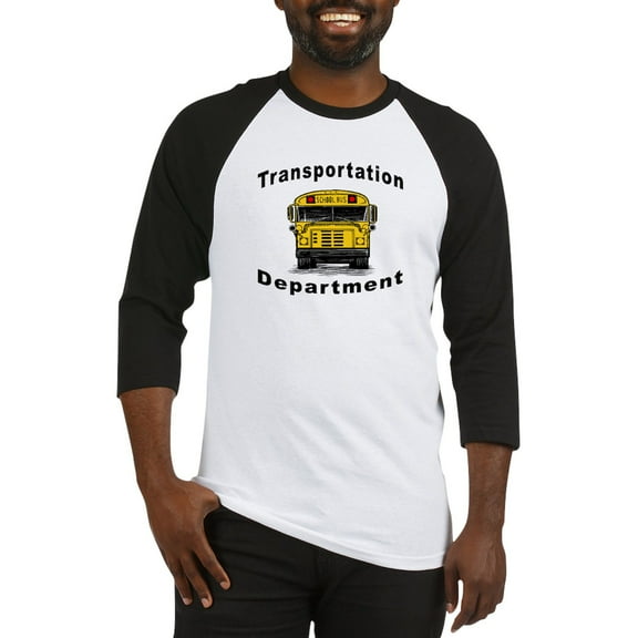 CafePress - Transportation Department Baseball Jersey - Cotton Baseball Jersey, 3/4 Raglan Sleeve Shirt