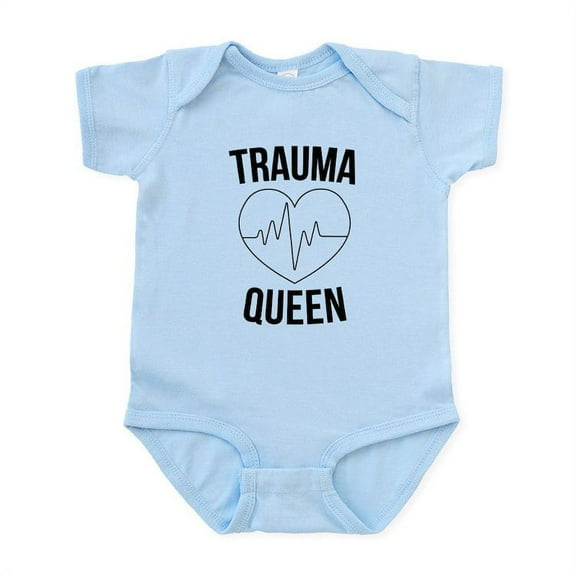 CafePress - Trauma Queen Baby Light Bodysuit - Baby Light Bodysuit, Size Newborn - 24 Months