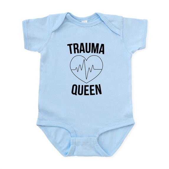 CafePress - Trauma Queen Baby Light Bodysuit - Baby Light Bodysuit, Size Newborn - 24 Months