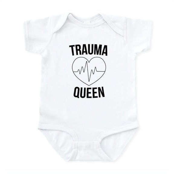 CafePress - Trauma Queen Baby Light Bodysuit - Baby Light Bodysuit, Size Newborn - 24 Months