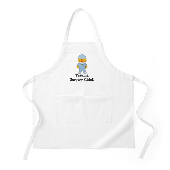 CafePress - Trauma Surgery Chick BBQ - Kitchen Apron with Pockets, Grilling Apron, Baking Apron
