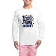 thumbnail image 1 of CafePress - Travel Blogger Wb - Men's Long Sleeve Light Pajama Set, 1 of 7