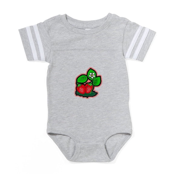 CafePress - Trawberry Friends... - Cute Infant Baby Football Bodysuit