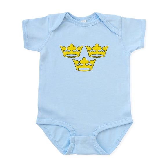 CafePress - Tre Kronor Body Suit - Baby Light Bodysuit, Size Newborn - 24 Months