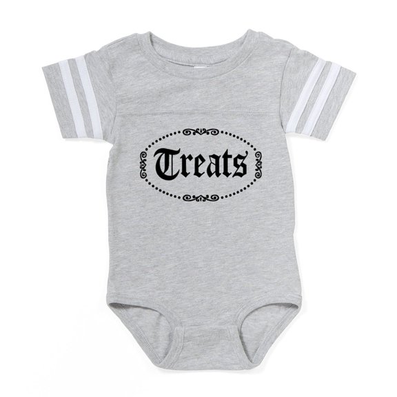 CafePress - Treats_Wh - Cute Infant Baby Football Bodysuit