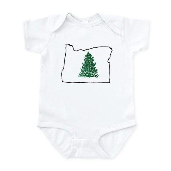 CafePress - Tree In Oregon Infant Bodysuit - Baby Light Bodysuit, Size Newborn - 24 Months