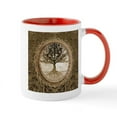 thumbnail image 1 of CafePress - Tree Of Life In Brown Mugs - 11 oz Ceramic Mug - Novelty Coffee Tea Cup, 1 of 4
