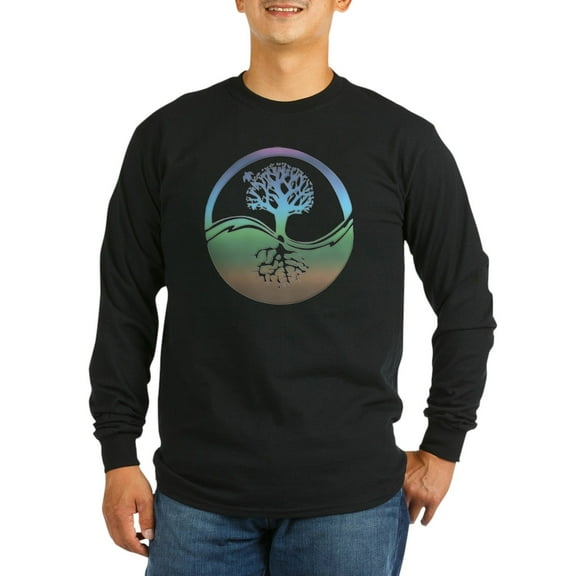 CafePress - Treenearth Long Sleeve Dark T Shirt - Long Sleeve Dark T-Shirt