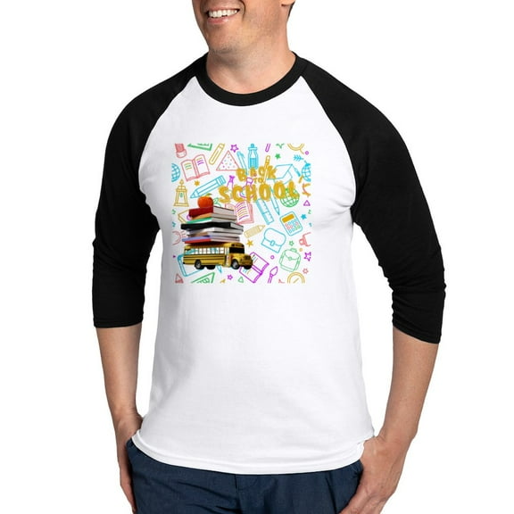 CafePress - Trendy Back To School Tee - Cotton Baseball Jersey, 3/4 Raglan Sleeve Shirt