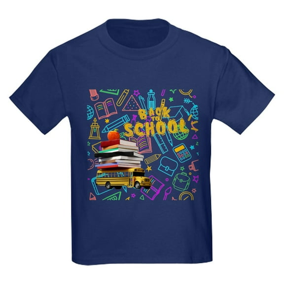 CafePress - Trendy Back To School Tee Kids T Shirt - Dark T-Shirt Kids XS-XL