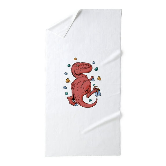 CafePress - Trex Indoor Rock Climbing - Large Beach Towel, Soft 30"x60" Towel with Unique Design