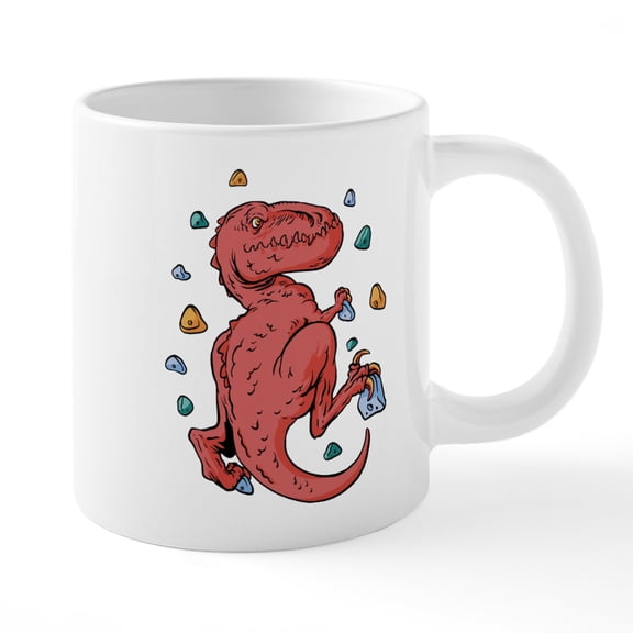 CafePress - Trex Indoor Rock Climbing Mugs - 20 Oz White Ceramic Mega Mug
