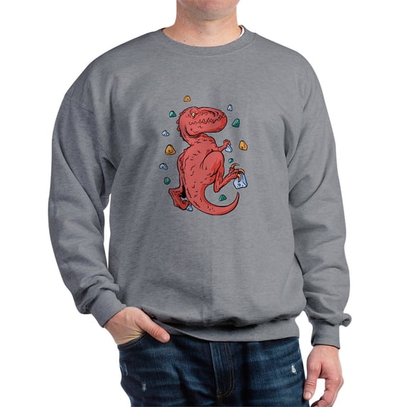 CafePress - Trex Indoor Rock Climbing Sweatshirt - Crew Neck Sweatshirt