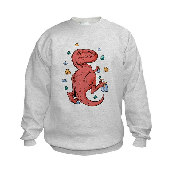 CafePress - Trex Indoor Rock Climbing Sweatshirt - Kids Sweatshirt, Youth Crew Neck Sweatshirt