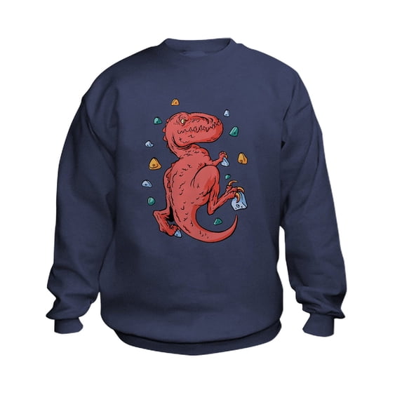 CafePress - Trex Indoor Rock Climbing Sweatshirt - Kids Sweatshirt, Youth Crew Neck Sweatshirt