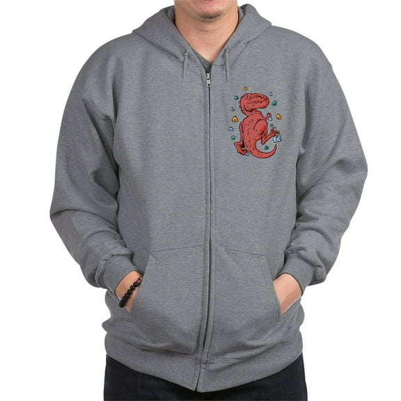 CafePress - Trex Indoor Rock Climbing Sweatshirt - Zip Hoodie, Classic Hooded Sweatshirt with Metal Zipper