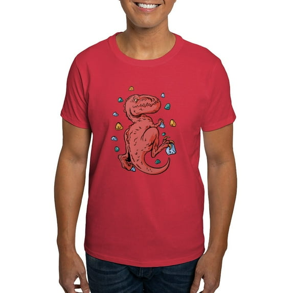 CafePress - Trex Indoor Rock Climbing T Shirt - Men's Classic Graphic Cotton T-Shirt