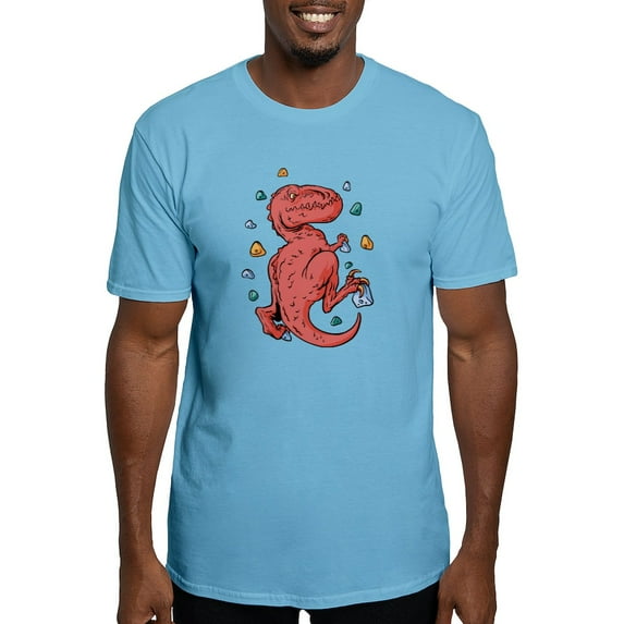CafePress - Trex Indoor Rock Climbing T Shirt - Fitted T-Shirt, Vintage Fit Soft Cotton Tee
