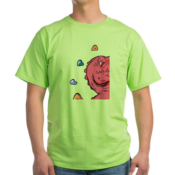 CafePress - Trex Indoor Rock Climbing T Shirt - Light T-Shirt - CP