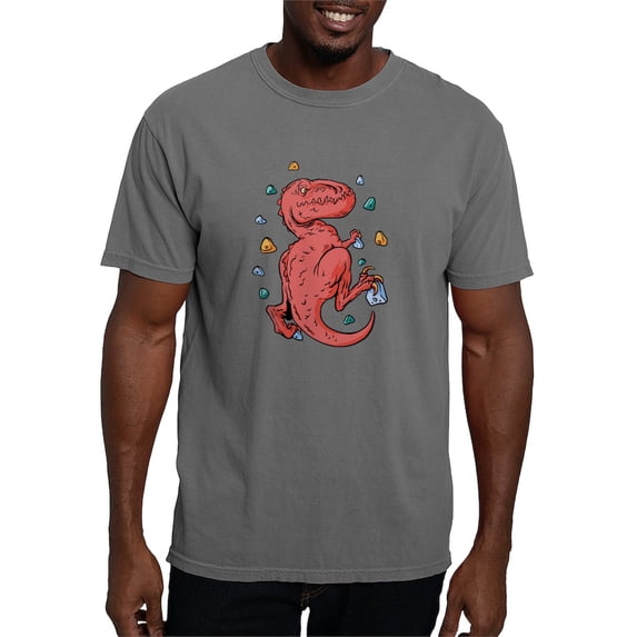 CafePress - Trex Indoor Rock Climbing T Shirt - Mens Comfort Colors Shirt