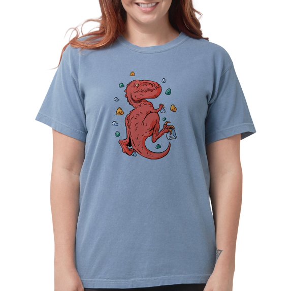 CafePress - Trex Indoor Rock Climbing T Shirt - Womens Comfort Colors® Shirt