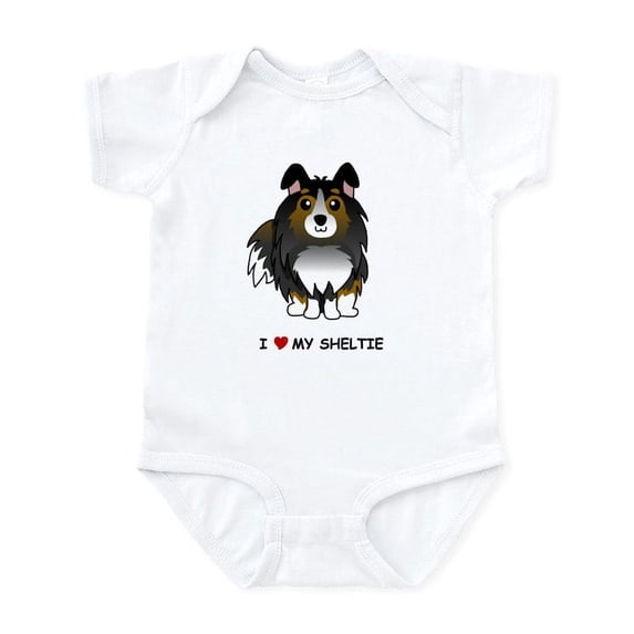 CafePress - Tri Color Sheltie Infant Bodysuit - Baby Light Bodysuit, Size Newborn - 24 Months