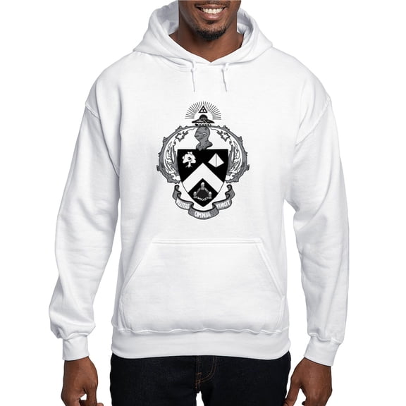 CafePress - Triangle Black And White Coat Of Arms Sweatshirt - Pullover Hoodie, Hooded Sweatshirt