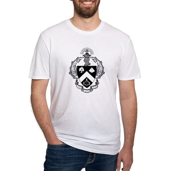 CafePress - Triangle Black And White Coat Of Arms T Shirt - Fitted T-Shirt, Vintage Fit Soft Cotton Tee