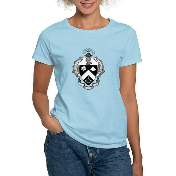 CafePress - Triangle Black And White Coat Of Arms T Shirt - Women's Classic T-Shirt