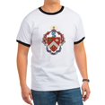 thumbnail image 1 of CafePress - Triangle Coat Of Arms T Shirt - 100% Cotton Ringed T-Shirt, 1 of 4