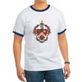 thumbnail image 1 of CafePress - Triangle Coat Of Arms T Shirt - 100% Cotton Ringed T-Shirt, 1 of 4