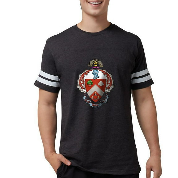 CafePress - Triangle Coat Of Arms T Shirt - Mens Football Shirt