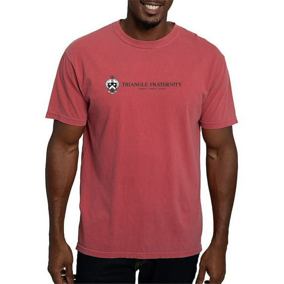 CafePress - Triangle Coat Of Arms Wordmark T Shirt - Mens Comfort Colors Shirt