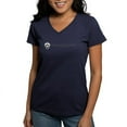 thumbnail image 1 of CafePress - Triangle Coat Of Arms Wordmark T Shirt - Women's V-Neck Dark T-Shirt, 1 of 4
