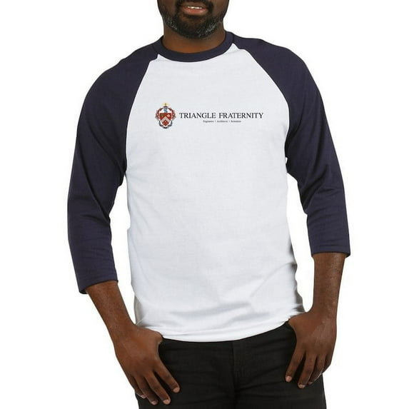 CafePress - Triangle Colored Coat Of Arms - Cotton Baseball Jersey, 3/4 Raglan Sleeve Shirt