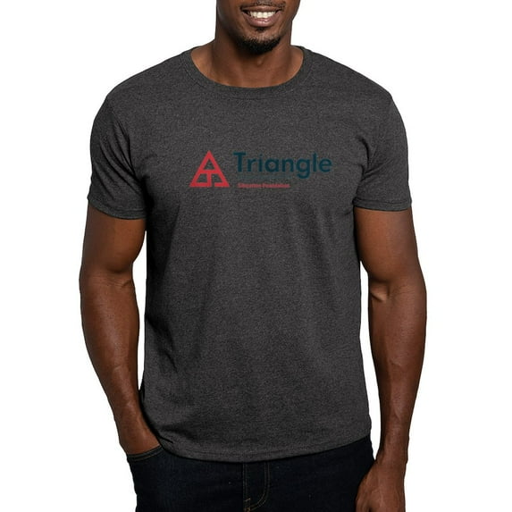 CafePress - Triangle Education Foundation Tagline T Shirt - Men's Classic Graphic Cotton T-Shirt