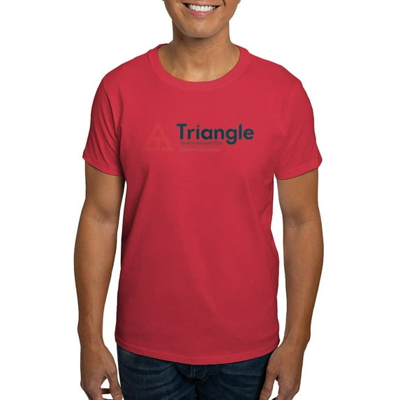CafePress - Triangle Education Foundation Tagline T Shirt - Men's Classic Graphic Cotton T-Shirt