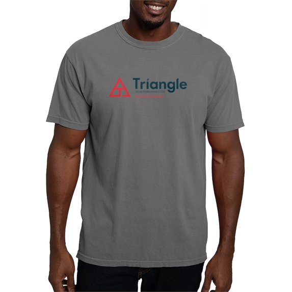 CafePress - Triangle Education Foundation Tagline T Shirt - Mens Comfort Colors Shirt