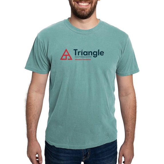 CafePress - Triangle Education Foundation Tagline T Shirt - Mens Comfort Colors Shirt